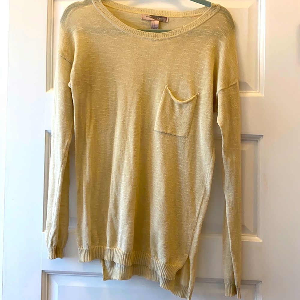 Beige light knit ivory sweater